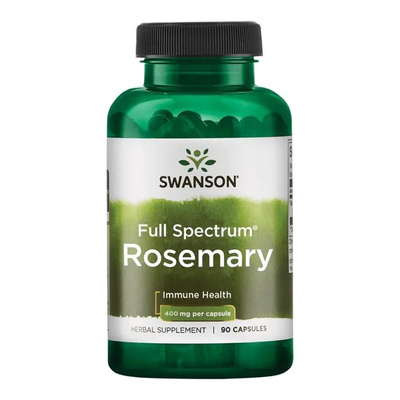 Swanson Rosemary 400mg for Digestion and Antioxidant Support 90 Caps