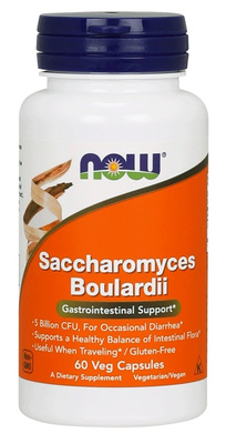 Now Foods Saccharomyces Boulardii Supports Digestive System 60 Vcapsules