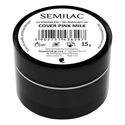 Semilac Builder Gel Cover - Pink Milk 15g