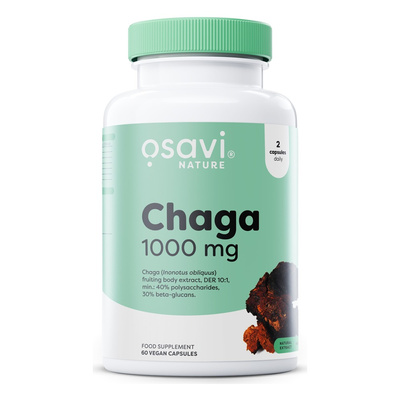 Chaga, 1000mg - 60 vegan caps