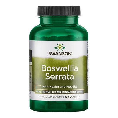 Swanson Boswellia Serrata 500mg Supporting Joint Health 120 Capsules