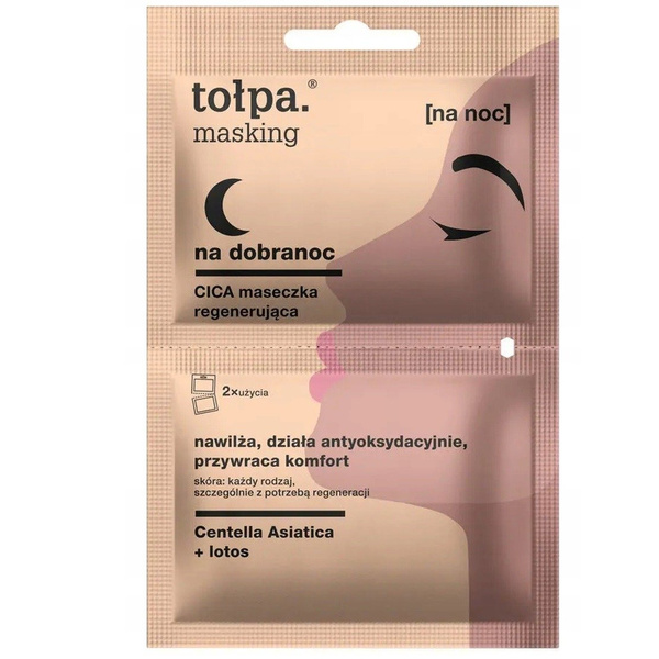 Tolpa Masking Goodnight CICA Regenerating Overnight Hydration Mask 2x5ml