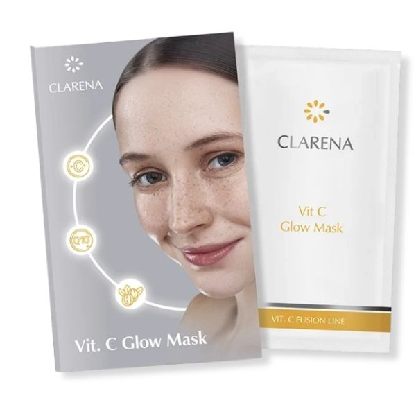 Clarena Vit C Fusion Line Cream Mask with Vitamin C Intensive Illumination for Tired Skin 5ml