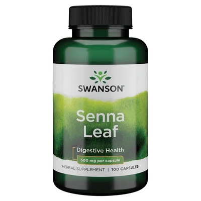 Swanson Senna Leaf 500mg for Gut Support 100 Capsules