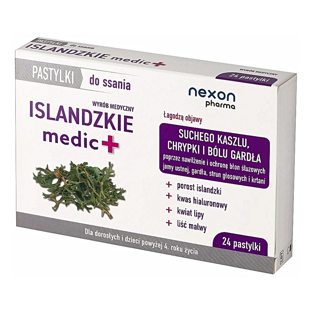 Nexon Icelandic Medic Throat Lozenges 24 Pieces