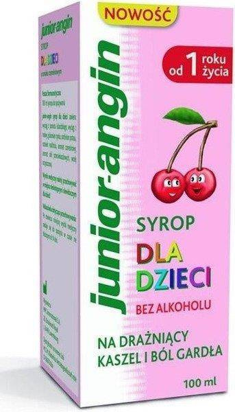 Junior-angin Syrup for Kids for Irritating Cough and Sore Throat 100ml