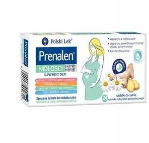 Prenalen Nausea Gastro Comfort for Pregnant and Breastfeeding Women 24 Tablets Best Before 04.07.26