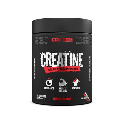 Conteh Sports Creatine Monohydrate Micronised Powder Unflavoured For Strength and Endurance 400g