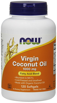 Now Foods Virgin Coconut Oil 1000mg 120 Softgels