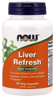 Now Foods Liver Refresh Supports Body Detoxification Processes 90 Capsules