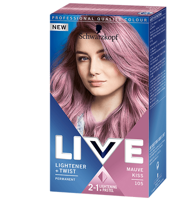 Schwarzkopf Live Lightener + Twist Hair Colour Mauve Kiss 105