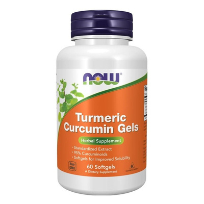 NOW Foods Turmeric Curcumin Standardized Extract 60 Softgels