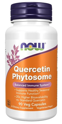 NOW Foods Quercetin Phytosome For Healthy Seasonal Immune Support 90 Vcaps