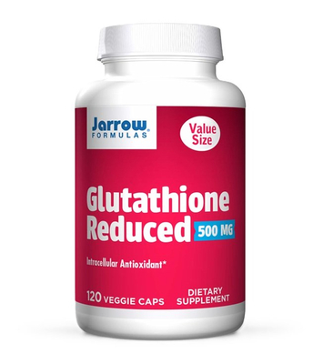 Jarrow Formulas Glutathione Reduced 500mg for Antioxidant Support 120 Vcaps