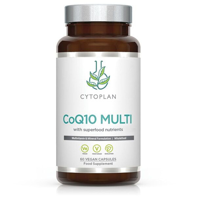 Cytoplan CoQ10 Multi High Strength Multivitamin for Cognitive Health and Immune Support 60 Vcaps