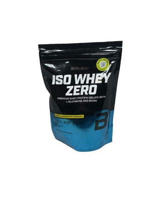 BioTechUSA Iso Whey Zero Lemon Cheesecake Flavoured Whey Protein Isolate For Muscle Mass Building and Regeneration 500g