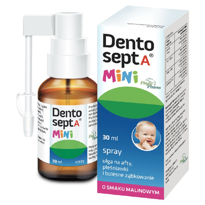 Dentosept A Mini Spray for Mouth Sores Thrush and Painful Teething 30ml
