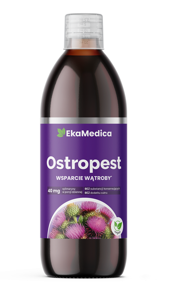 EkaMedica Natural Milk Thistle Juice Without Sugar, It Supports Digestion 500ml