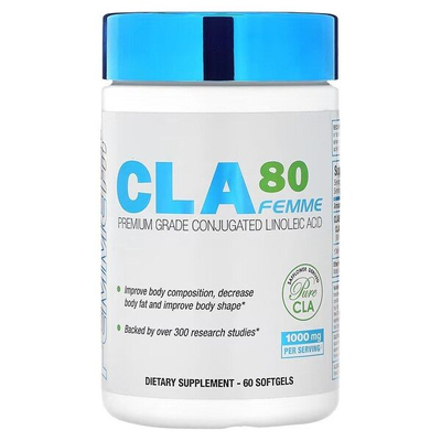 AllMax Nutrition CLA 80 Femme Conjugated Linoleic Acid for Weight Management 60 Softgels
