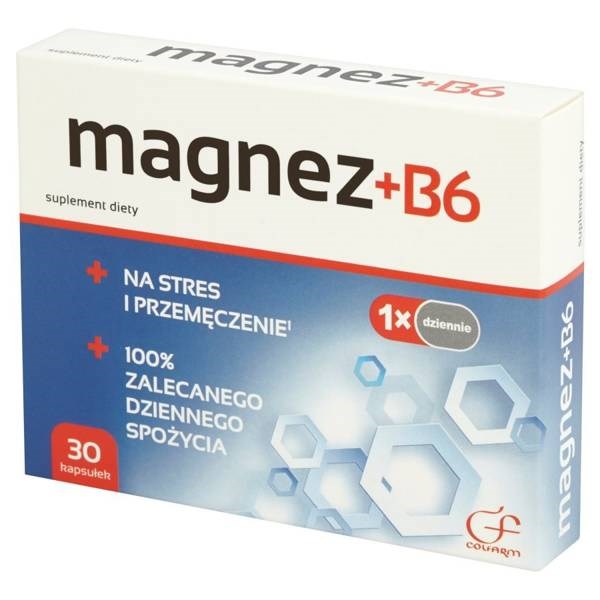 Colfarm Magnesium + B6 for Stress and Overwork 30 Capsules