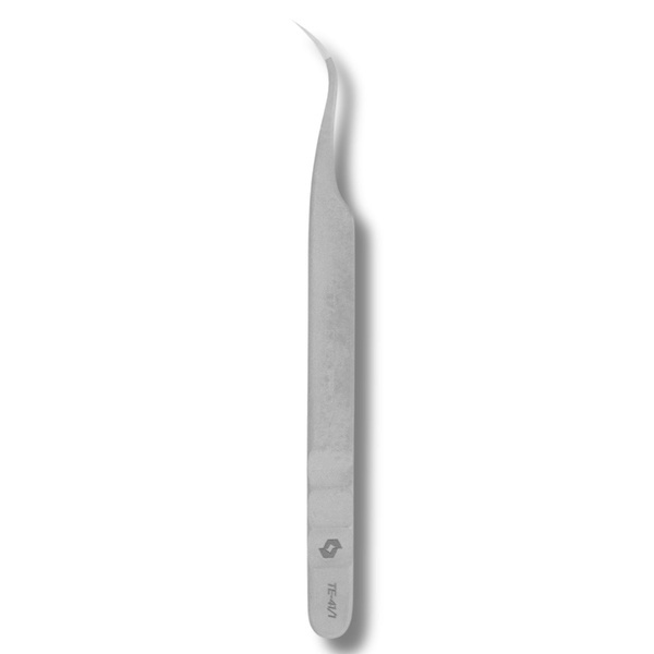 Staleks Pro Expert 41 Type 1 Curved Eyelash Tweezers For Classic And 2D–4D Modeling 118mm