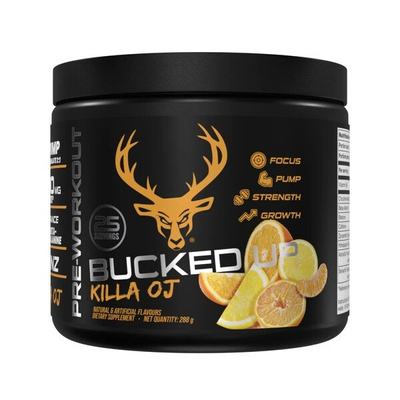 Bucked Up Pre-Workout Killa OJ For Energy and Focus 288g
