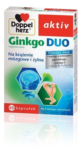 DOPPELHERTZ AKTIV GINKGO DUO 60CAPS. Cerebral circulation