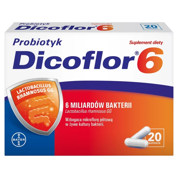 Dicoflor 6 Probiotic for Intestinal Microflora Support 20 Capsules