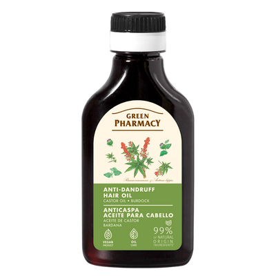 Green Pharmacy Anti-Dandruff Hair Oil Castor Oil and Burdock 100ml