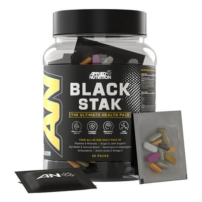 Applied Nutrition Black Stak Ultimate Health Pack for Overall Wellness 30 Packs