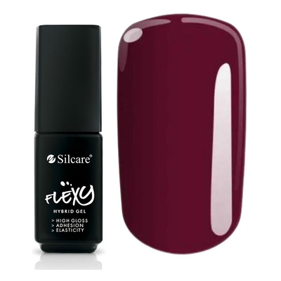 Silcare Flexy UV/LED Hybrid Nail Polish 36 Plum In Chocolate 4.5g
