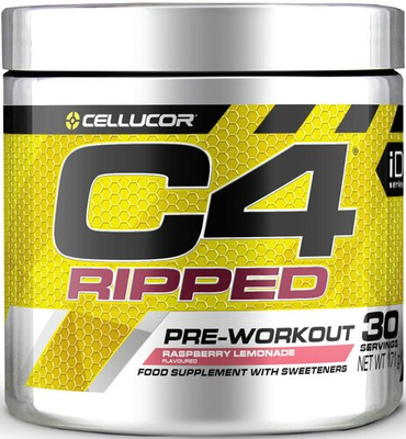 Cellucor C4 Ripped Pre-workout for Energy and Fat Burning Raspberry Lemonade 192g