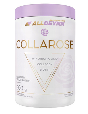 AllDeynn Collarose Collagen Hyaluronic Acid and Biotin with Wild Raspberry and Strawberry Flavour 300g