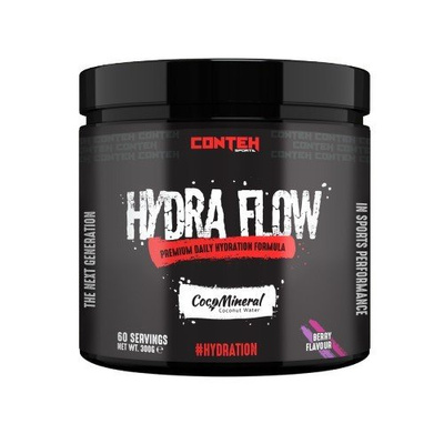 Conteh Sports Hydra Flow Berry Electrolyte Powder for Hydration and Electrolyte Replenishment 300g