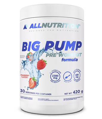 Allnutrition Big Pump Pre-Workout Formula Supporting Muscle Pump Strawberry 420g