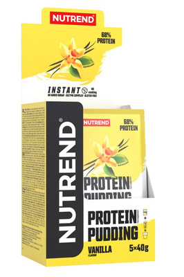 Nutrend Protein Pudding Vanilla a High Protein Pudding Mix for a Keto Diet and Muscle Support 5x40g