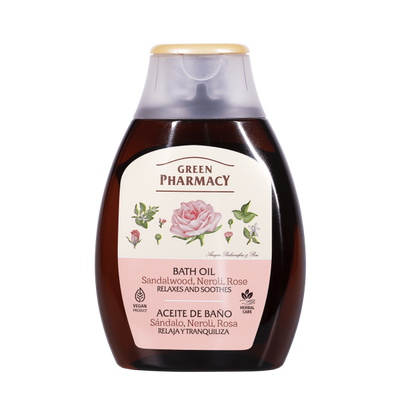 Green Pharmacy Relaxing and Soothing Bath Oil with Sandalwood Neroli and Rose 250ml