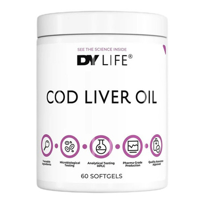 Dorian Yates DY LIFE Cod Liver Oil 60 Softgels