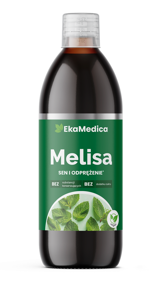 EkaMedica Lemon Balm Liquid with Leaf Extract for Better Sleep without Sugar 500ml
