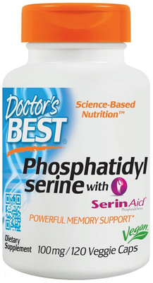 Phosphatidylserine Serine with SerinAid, 100mg - 120 vcaps