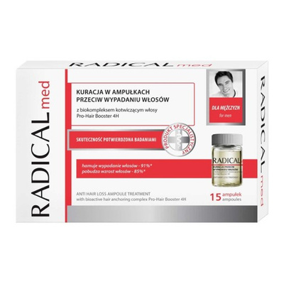 Radical Anti Hair Loss Ampoule Treatment for Men 15x5ml 
