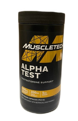MuscleTech Alpha Test Testosterone Booster for Men 120 Vcaps