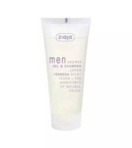 Ziaja Men Cleansing Shower Gel and Shampoo Lemon Verbena 200ml Best Before 31.10.25