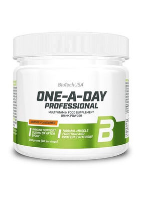 BioTechUSA One-A-Day Professional Orange Multivitamin Powder for Athletes 240g