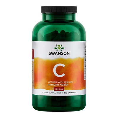 Vitamin C with Rose Hips Extract, 1000mg - 250 caps
