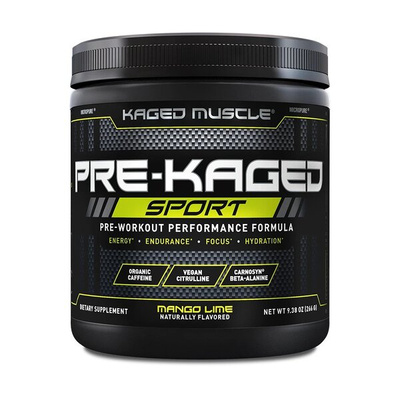 Kaged Muscle Pre-Kaged Sport Pre-Workout for Energy and Endurance 266g