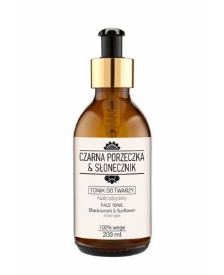 Nova Kosmetyki Blackcurrant & Sunflower Vegan Natural Face Tonic for All Skin Types 200ml