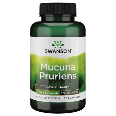 Swanson Mucuna Pruriens 350mg for Nervous System Support 200 Capsules