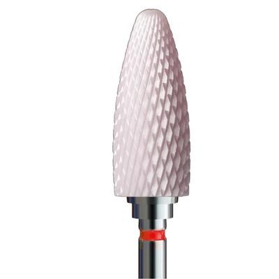 IQ Nails Ceramic Nail Drill Bit Extra Fine Cone Pink Z274XF