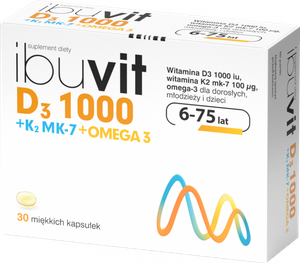 Ibuvit D3 1000 + K2 MK-7 Omega 30 Capsules